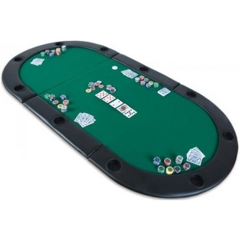 Poker podložka skládací zelená, P1253