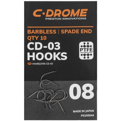 Preston XSH-B Spade End Barbless Hooks