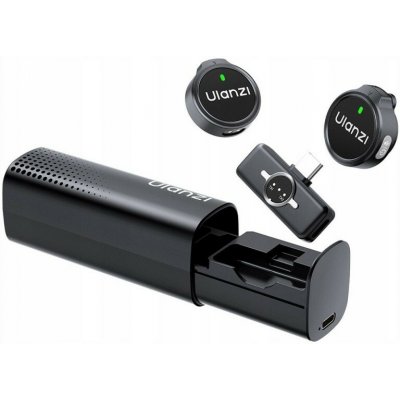 ULANZI A21 USB-C Set 2 x bezdrátový klopový mikrofon + přijímač, pro telefon, tablet, PC – Zboží Živě