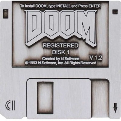FaNaTtik Doom odznak Floppy Disk Limited Edition 45 mm – Zboží Dáma