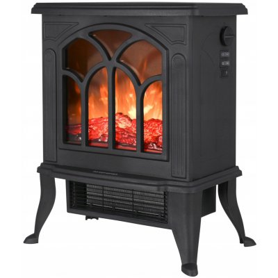 Mission Air Stojící elektrický krb s topením 1800 W 38 x 44 x 23 cm černý – Hledejceny.cz