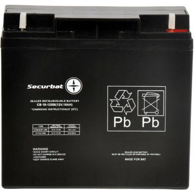 PowerBat Baterie AGM SECURBAT 12V 18Ah – Zboží Živě