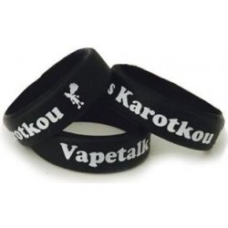 Karotka Dekorativní silikonový kroužek 22mm Vapetalk s Karotkou Černý