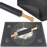 Ruhhy 23760 Silikonový vál 70x50 cm s válečkem – Zboží Dáma
