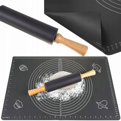 Ruhhy 23760 Silikonový vál 70x50 cm s válečkem – Zboží Dáma