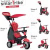 Tříkolka Smart Trike Glow 4v1 červená