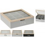 Dóza na čaj 9 přihrádek dřevěná – Zboží Mobilmania