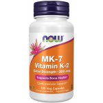 Now Foods Vitamín K2 MK-7 300 mcg Extra Strength 120 veg kapslí – Hledejceny.cz