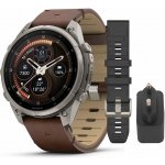 Garmin Fenix 9 Pro 47 mm AMOLED inReach Titanium Leather Band 010-04336-41 – Zboží Živě