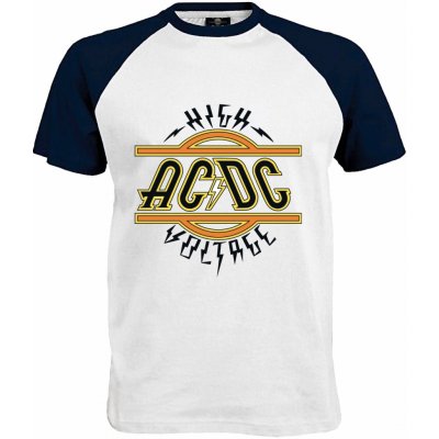 Tričko AC/DC High Voltage navy | bílá – Hledejceny.cz
