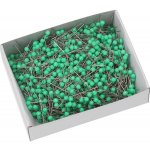 Galanterie Špendlíky s plastovou hlavičkou 1000 ks, zelené – Zboží Dáma