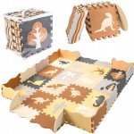 KIK KX5421 Pěnové puzzle 143 cm x 143 cm x 1 cm 36 dílků dinosauři – Zboží Dáma