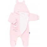 New Baby Kojenecký semiškový overal s kapucí Sweetheart šedý – Zboží Mobilmania