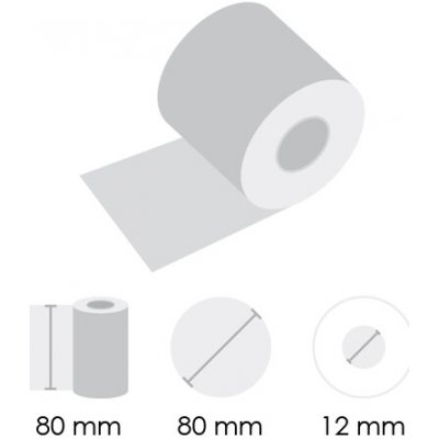 PAPIERNIK Kotoučky TERMO STANDARD 80/80/12 (1 ks) – Zboží Živě