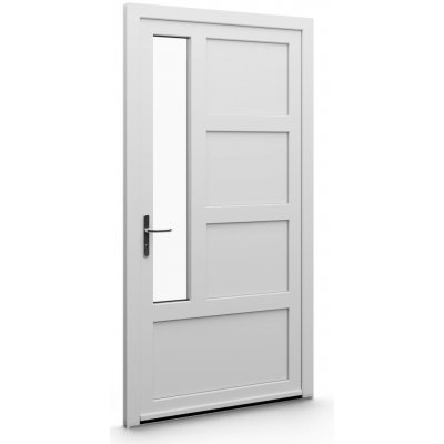 Aluplast vchodové dveře jednokřídlé bílá/bílá 80 x 180 cm rozložení výplně 16 – Hledejceny.cz