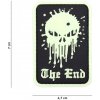 Nášivka 101 Inc. Company Nášivka na suchý zip Skull The End (plast 3D) - gid (nasvětlovací) (101 INC)