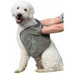 Trixie Ručník pro psy s kapsami mikrovlákno šedý 78 x 32 cm – Hledejceny.cz