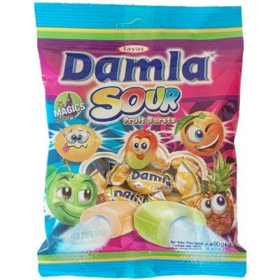 Damla Sour Fruit Bursts 90 g – Zboží Dáma