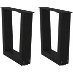 Omaxi 957697 Nohy konferenčního stolku ve tvaru V 2 ks černé 40 x 30-31,3 cm ocel – Zboží Mobilmania