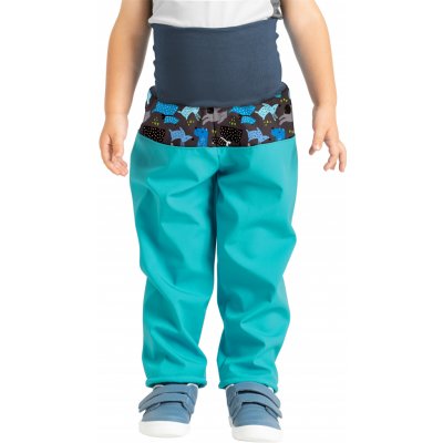 Unuo Batolecí softshellové kalhoty s fleecem Basic Sv. Smaragdová Pejsci – Zboží Mobilmania