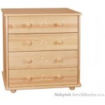 Dřevěná prádelník z masivního dřeva borovice z kolekce dřevořezba Drewfilip 9 – Zboží Dáma