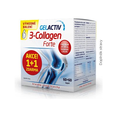 Salutem Pharma GelActiv 3-Collagen Forte 60+60 cps. zdarma