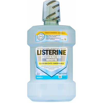 Listerine s bělicím účinkem Advanced White Mild Taste 1000 ml – Zboží Dáma