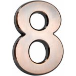 MagicHome Číslo domovní, ´8´, 10cm, bronzové, s lepící páskou, ABS – Sleviste.cz
