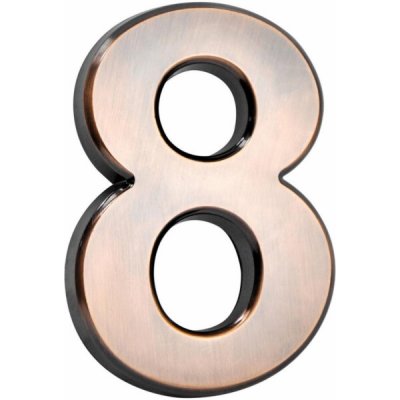 MagicHome Číslo domovní, ´8´, 10cm, bronzové, s lepící páskou, ABS – Sleviste.cz