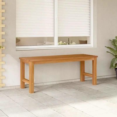 vidaXL Zahradní lavice 114 cm masivní teakové dřevo 316626 – Hledejceny.cz