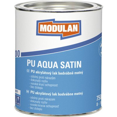 Modulan PU Aqua Satin hedvábně matný 0,75 l Antracitová šedá – Zboží Mobilmania