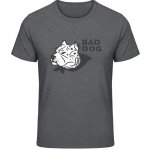 Gildan Soft Style tričko Design s nápisem BAD DOG - Dark Heather – Hledejceny.cz