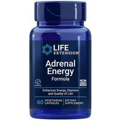 Life Extension Adrenal Energy Formula 60 vegetariánská kapsle – Hledejceny.cz