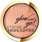 Eveline Cosmetics Glow and Go! Rozjasňovač 02 Gentle Gold 8,5 g – Zboží Dáma