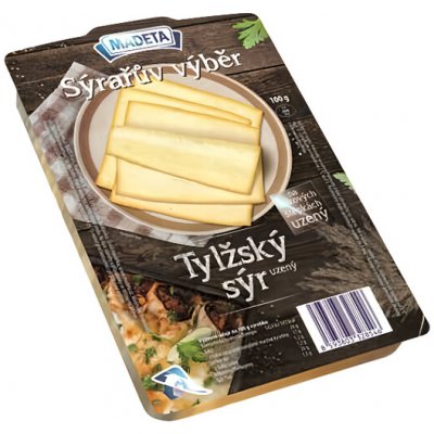 Madeta Sýrařův výběr Tylžský sýr uzený 45% plátky 100 g – Sleviste.cz