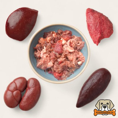 Krmimmasem.cz Kráva s droby 1 kg – Zbozi.Blesk.cz