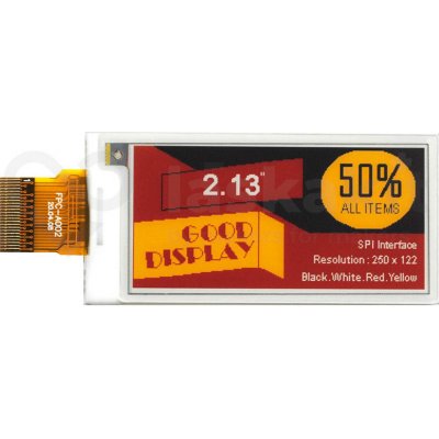 Good Display GDEY0213F51 2.13" 250x122 ePaper displej 4 barvy – Zboží Živě