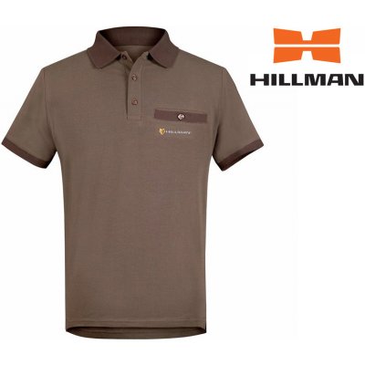 HILLMAN Gamewear 3D Myslivecké tričko s límečkem kr. rukáv Cotton b. Dub