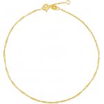 SILVEGO Řetízek na nohu ze žlutého zlata FNN1125AGY – Zboží Mobilmania