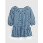 GAP Dětské džínové šaty s puntíky Modrá – Zboží Dáma