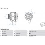BOSCH 0 986 082 220 generátor (0986082220)