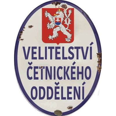 Ceduľa Velitelství Četnického Oddělení – Zboží Dáma