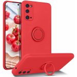Nexeri Xiaomi Redmi 9A / Redmi 9AT Silicone Ring Magnetic Stand červené – Zboží Živě
