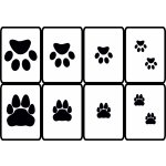 Artemiss Sada šablonek Tlapky a packy 508 F 8ks 6,5x9cm – Zboží Dáma