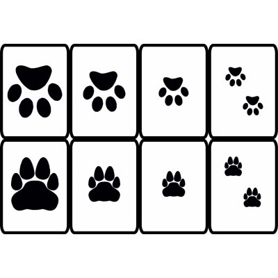 Artemiss Sada šablonek Tlapky a packy 508 F 8ks 6,5x9cm – Zboží Dáma