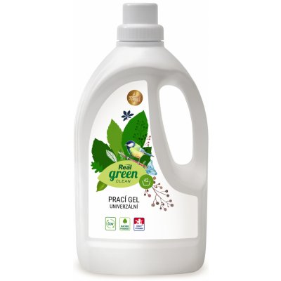 Real Green Clean univerzální prací gel na bílé i barevné prádlo 42 dávek 1,5 l