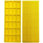 Podložka vymezovací plastová rozměr 40 x 100 mm tloušťka 4 mm, stavební, montážní barva žlutá – Hledejceny.cz