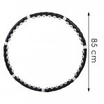 Springos Hula hop s kuličkami 85 cm černá – Hledejceny.cz