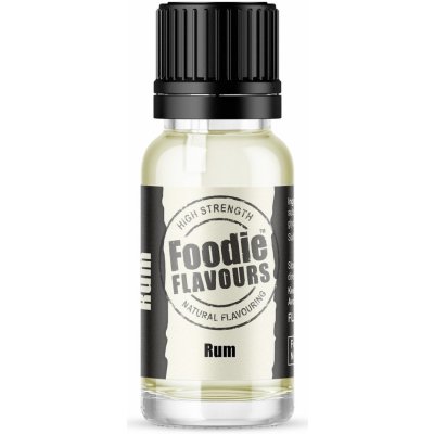 Foodie Flavours Přírodní koncentrované aroma 15 ml rum – Zboží Dáma