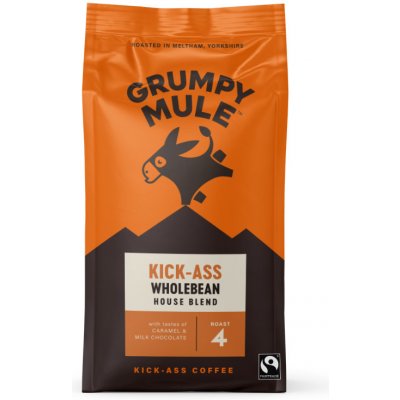 Grumpy Mule Kick Ass House káva Arabica zrnková 0,2 kg – Hledejceny.cz